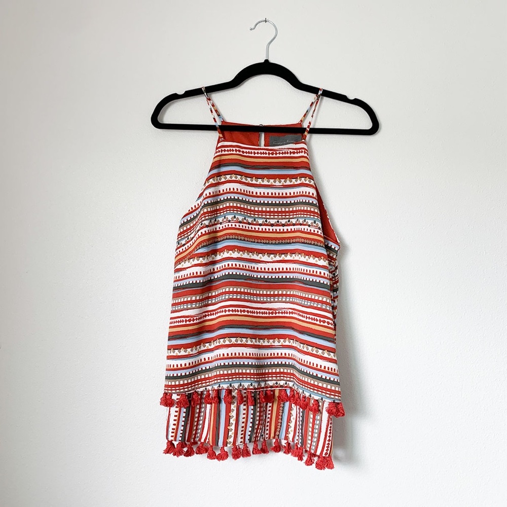 Sunday In Brooklyn Desert Stripe Tassel Tank